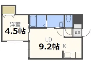 カーサ ステラータ【3階】の間取り