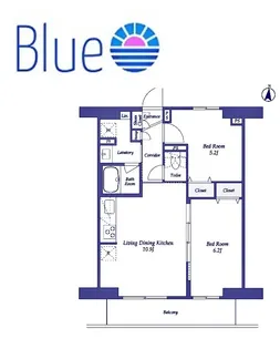 リーブルグラント藤沢【8階】の間取り