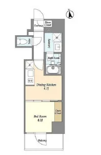 プライマル日本橋馬喰町【3階】の間取り