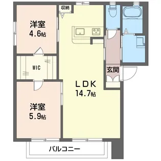 リンデンハイム【1階】の間取り