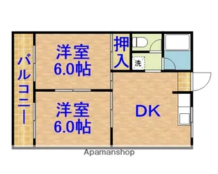 コスモハイツユー【2階】の間取り