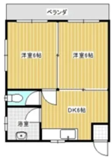 コーポラスモンブラン(R)【3階】の間取り