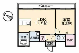 C.C.COURT五日市駅前【2階】の間取り
