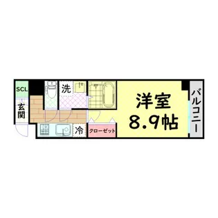 エステムコート南堀江IIICHURA【2階】の間取り