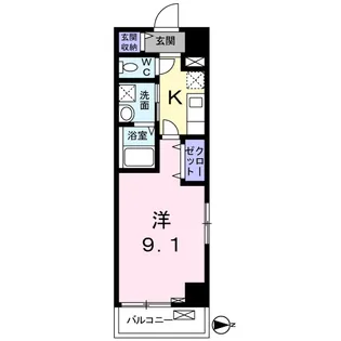 プラステ東島田【5階】の間取り