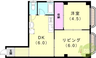 鈴蘭台南町マンション【2階】の間取り