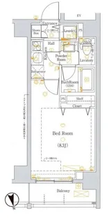 DIPS新宿御苑【8階】の間取り