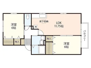ファミール宮上C棟【2階】の間取り
