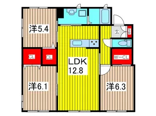 サンランド壱番館【1階】の間取り