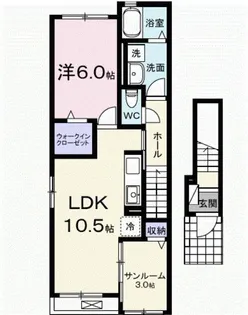 クルール イースト【2階】の間取り