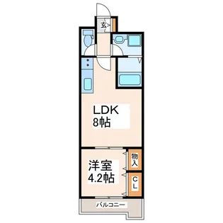 E-フォレスト神水【6階】の間取り