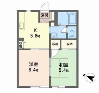 パストラル上杉【1階】の間取り