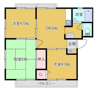 志木グリーンハイツ【2階】の間取り