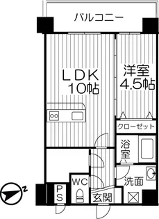 フラッツハルミ自由が丘【3階】の間取り