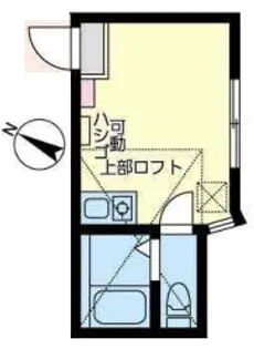 ユナイト中浜バークマン【2階】の間取り