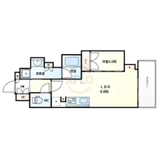 アーバネックス天満橋Front【12階】の間取り
