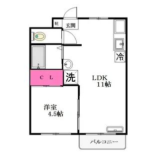 メゾンド原木【3階】の間取り