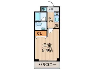 アンソレイユ【1階】の間取り