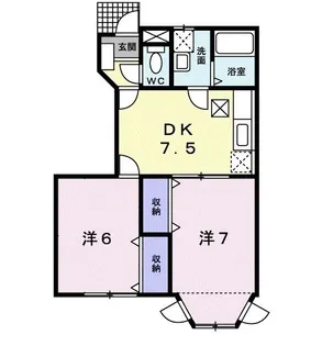 WindsKea-Lani B【1階】の間取り