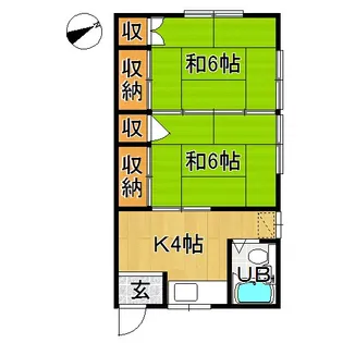 鎌田アパート【1階】の間取り