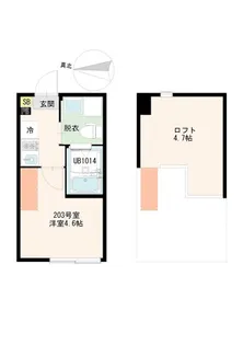 西野MTHレジデンス【2階】の間取り