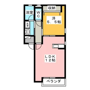 クローバー【1階】の間取り