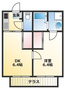 多摩川レジデンス【1階】の間取り