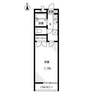 アンプルール ブワ REFLET【2階】の間取り