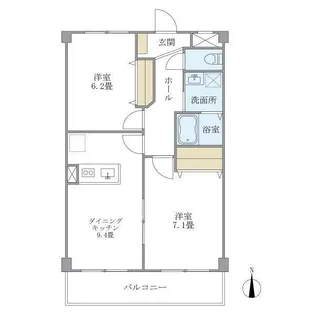 フジ・プライムコート【3階】の間取り