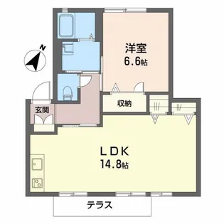 メゾンユリア【1階】の間取り