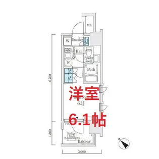 Louis Court Kitashinagawa【4階】の間取り