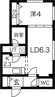Zeppelin(ツェッペリン)【3階】の間取り