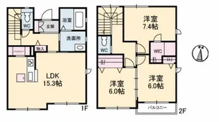 KOC津島福居 B棟の間取り