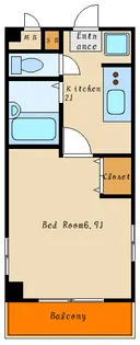 パラドール魚住II【1階】の間取り