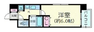 プレサンス京都三条大橋東山苑【4階】の間取り