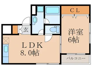ウィング司【4階】の間取り