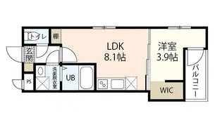 MOVE楽々園WEST【1階】の間取り