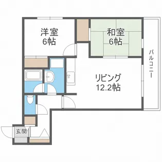 サンシャイン中島公園【3階】の間取り