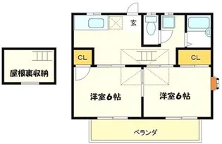 S・リトルキャッスル【2階】の間取り