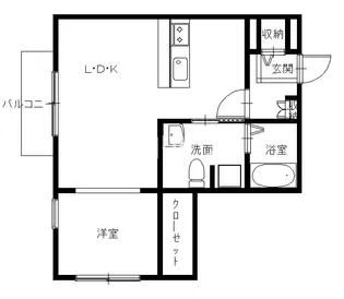 アミーハウス白鳥【3階】の間取り