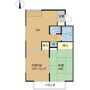 サンライズ近江【2階】の間取り