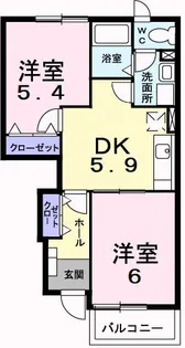 JーシャモニーA【1階】の間取り