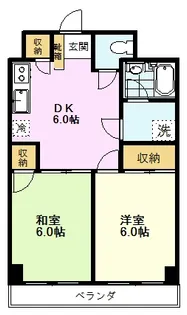 ヴァンベール【2階】の間取り