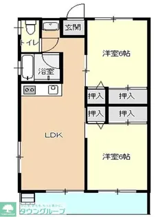 チャーミーハイム井野【2階】の間取り