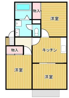 メゾンドサンB【1階】の間取り
