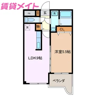 プロニティケン【2階】の間取り