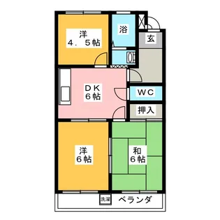 コーポ栄【3階】の間取り