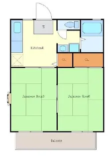 第一ハイツ吉川【1階】の間取り