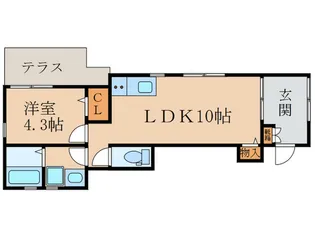 フォレス鳥羽II【1階】の間取り