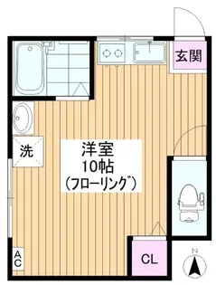 ラモーナハイツ【1階】の間取り